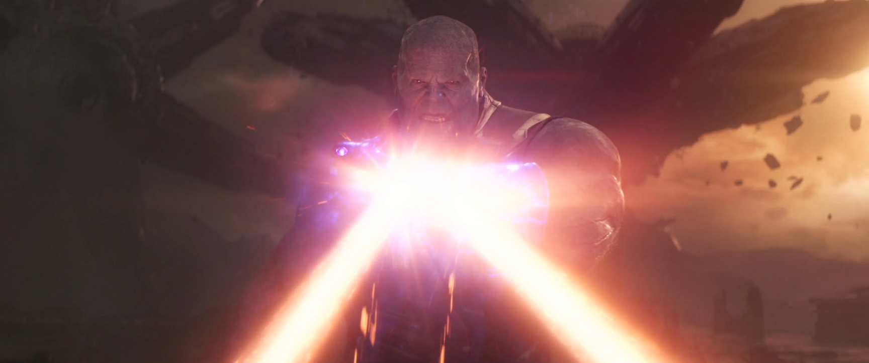 Still frame with a bright flash of light